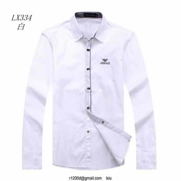 chemise armani blanche